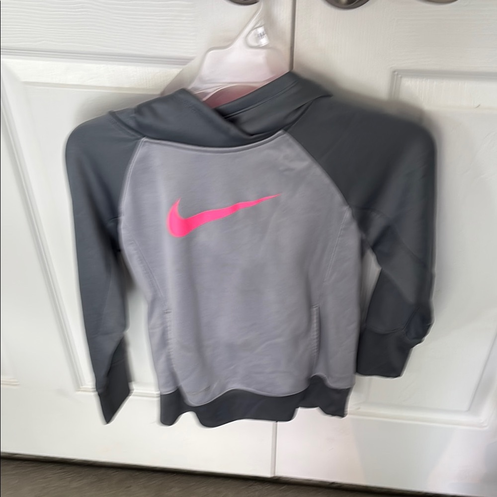 Nike Gray and Pink Sweatshirt with Raglan Sleeves and Nike tank sold together
